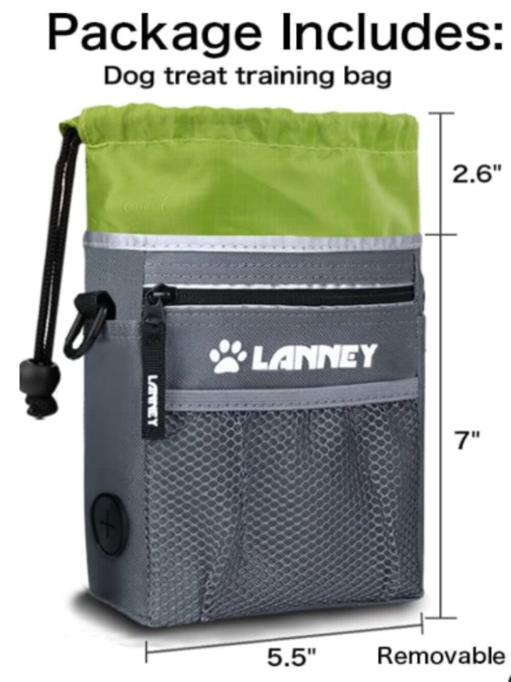 Lanney Dog Training Treat Pouch with Removable Waist Belt